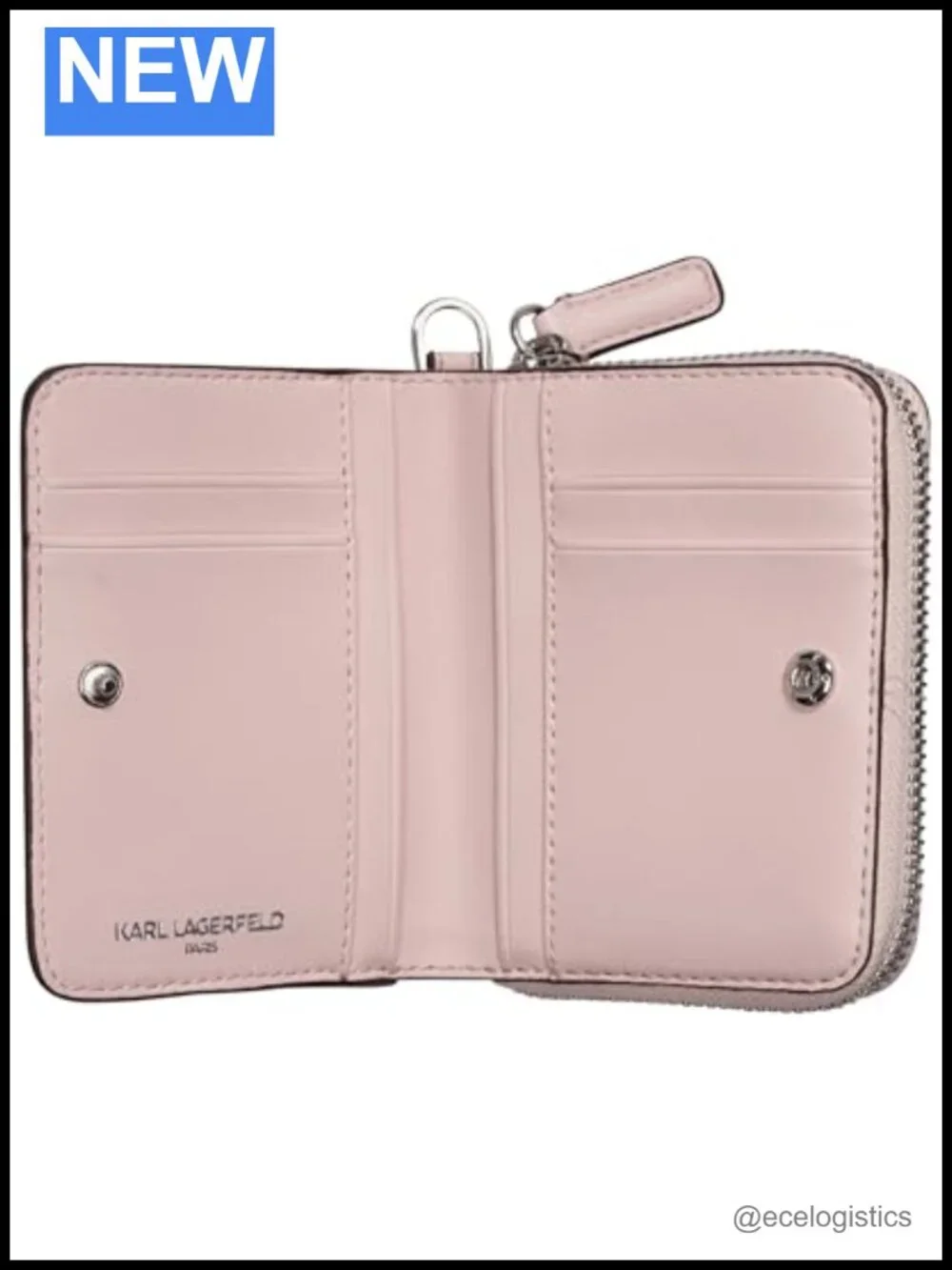Karl Lagerfeld Paris Meribel SLG Wallet Wristlet - Polyurethane Top Handle